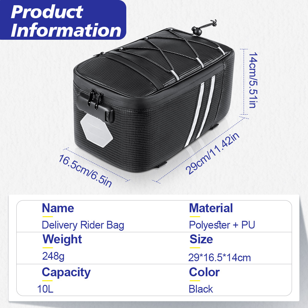 Sac de siège arrière de vélo a - Cycling Gear Storage Rack avis et prix