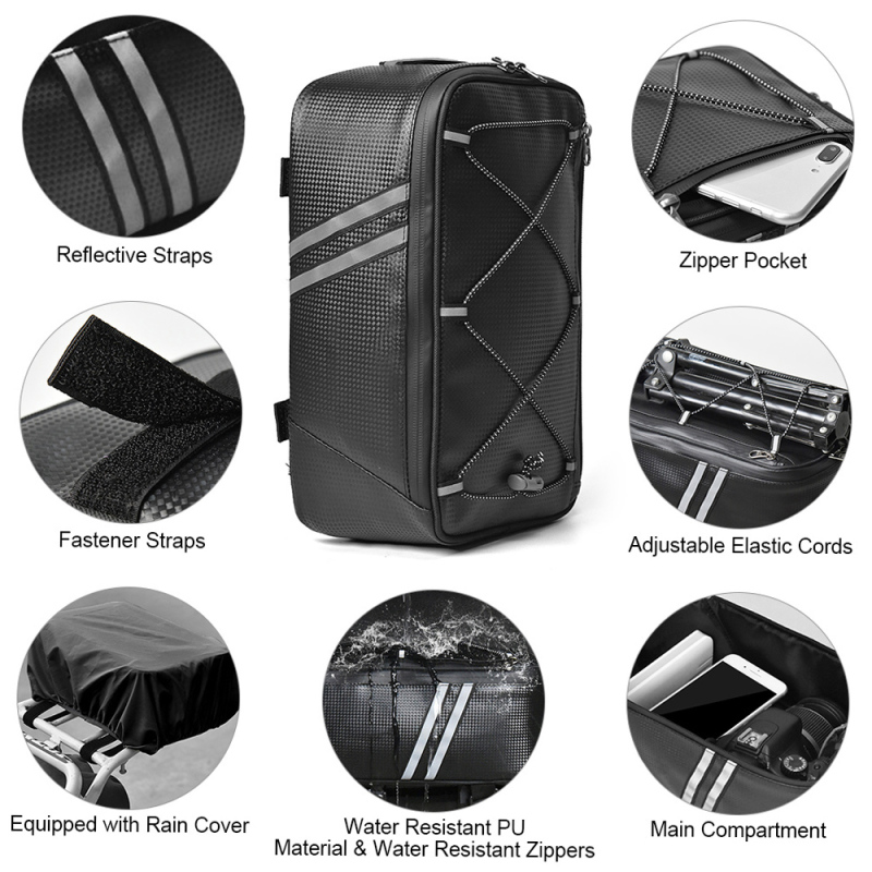 Sac de coffre de vélo avec hou - Cycling Gear Storage Rack avis et prix