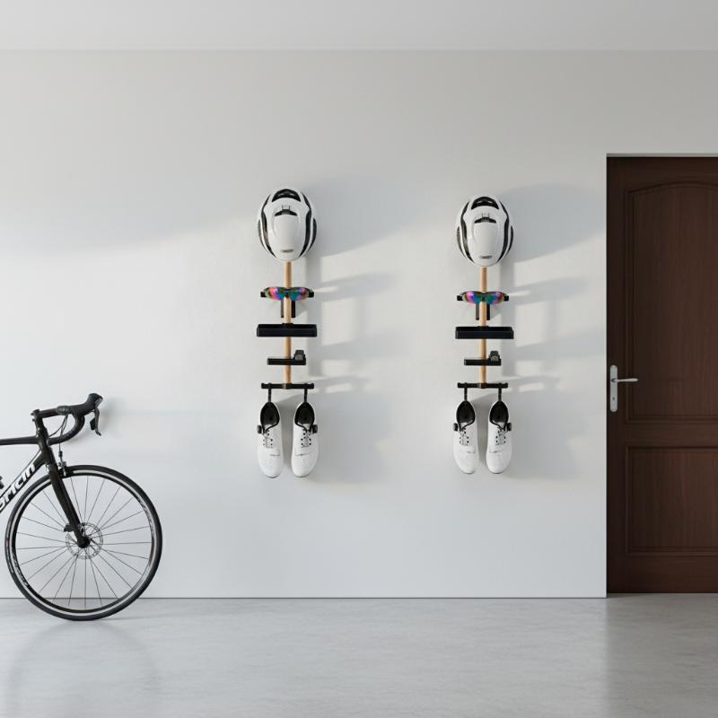 Support mural pour vélo en boi - Cycling Gear Storage Rack avis et prix
